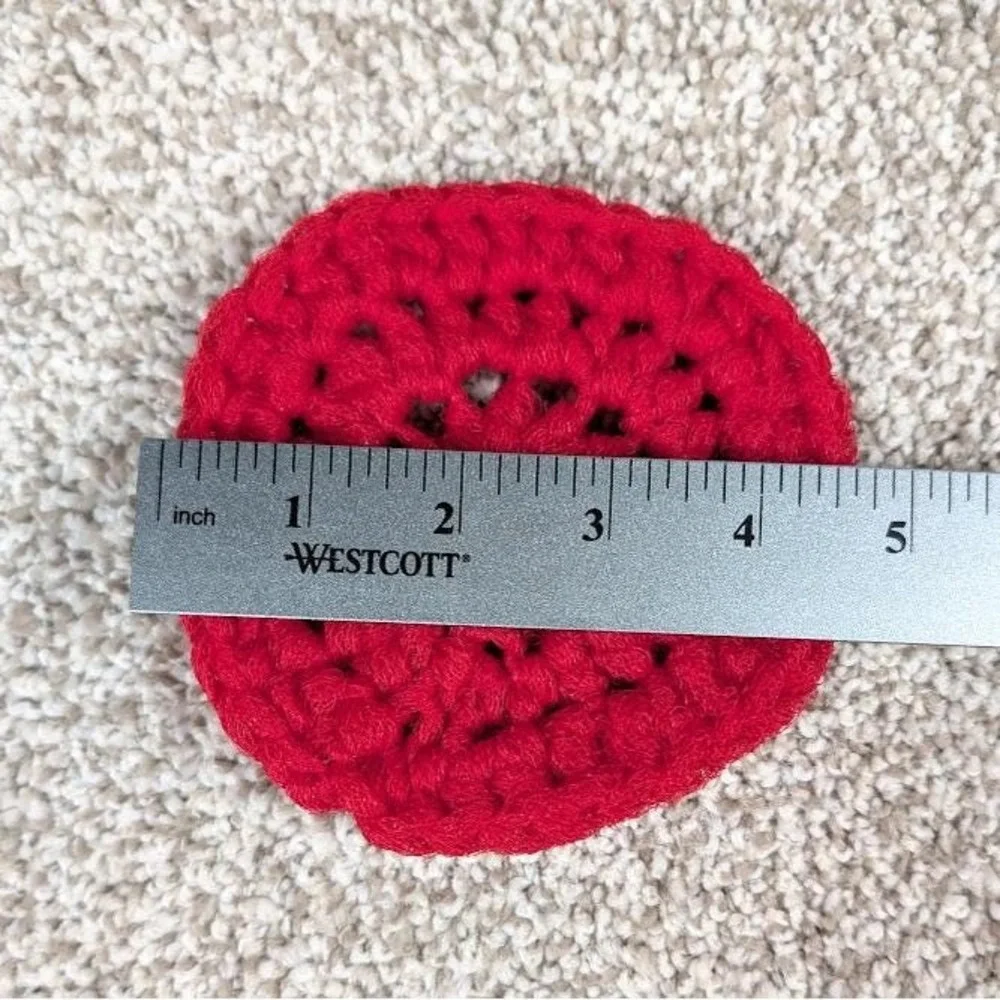 Red Nylon Pot Scrubber Scourer cleaning kitchen bathroom‎ garage